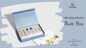 Hộp đựng nước hoa test kiểu dáng nắp nam châm thiết kế khay mút định hình